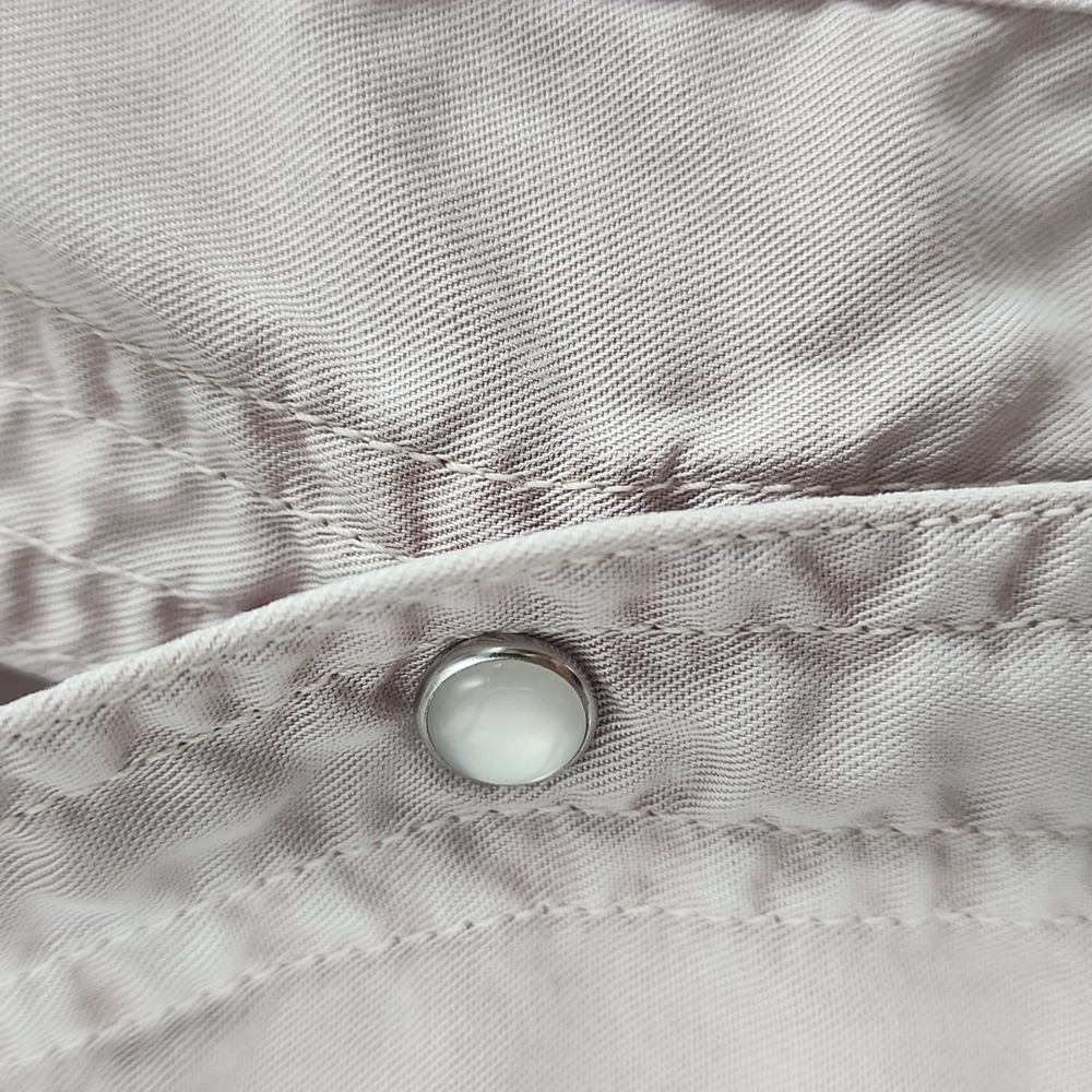 Holding horses brand light khaki colored button down blouse - Picture 3 of 6